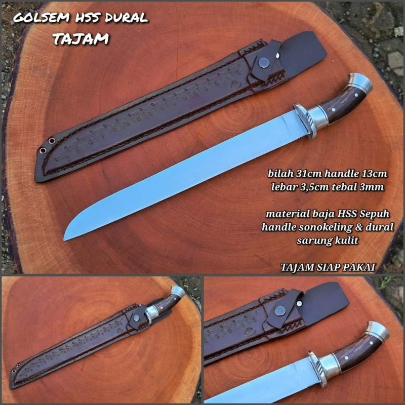 PISAU DAPUR/DAGING HSS EX GERGAJI BATU 30CM GOLSEM SERBAGUNA