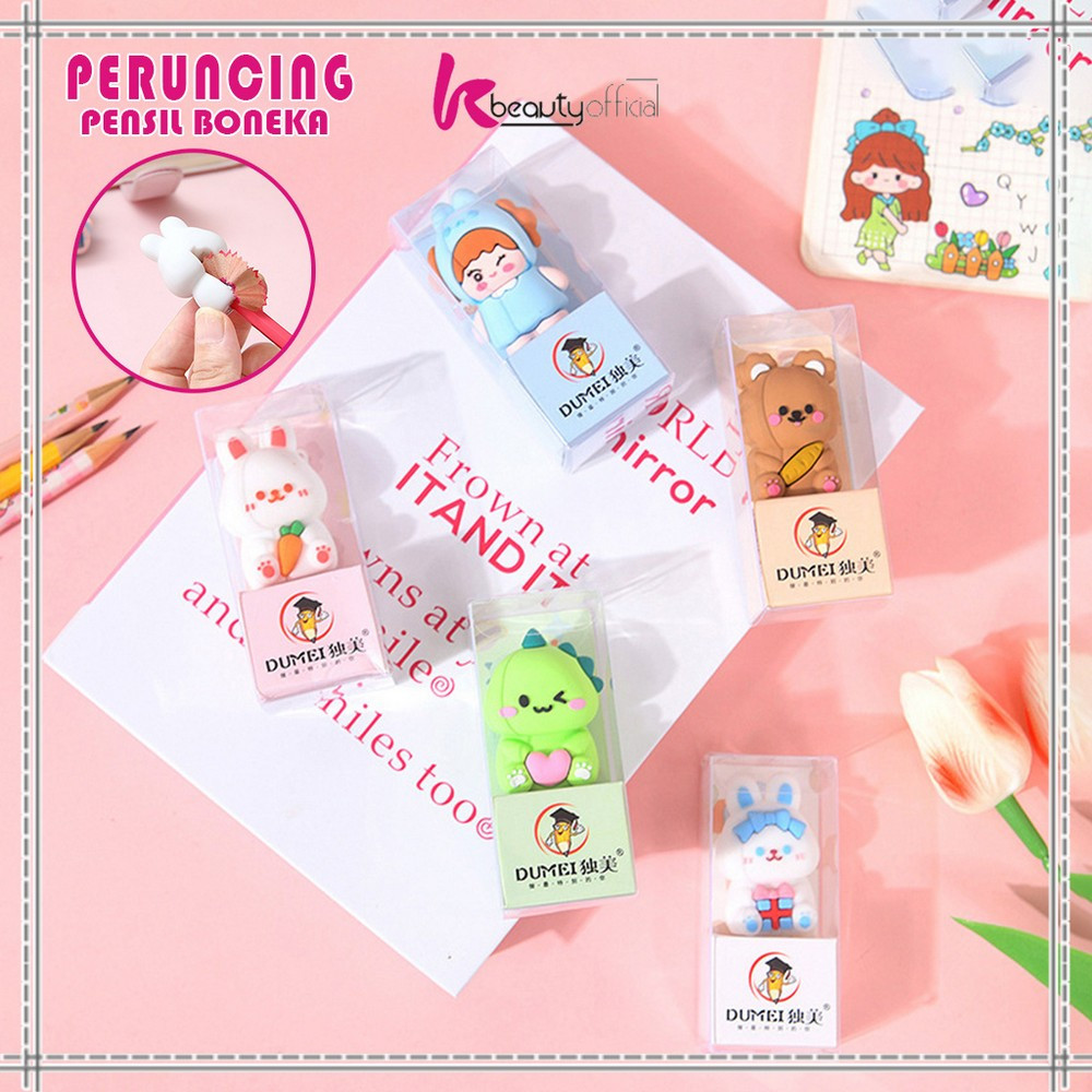 

KB-A81 Rautan Pensil Boneka Karakter 3D Alat Tulis Sekolah / Serutan Pensil / Rautan Karakter / Peruncing Pensil Boneka / Atk Doll Pencil Sharpener Import