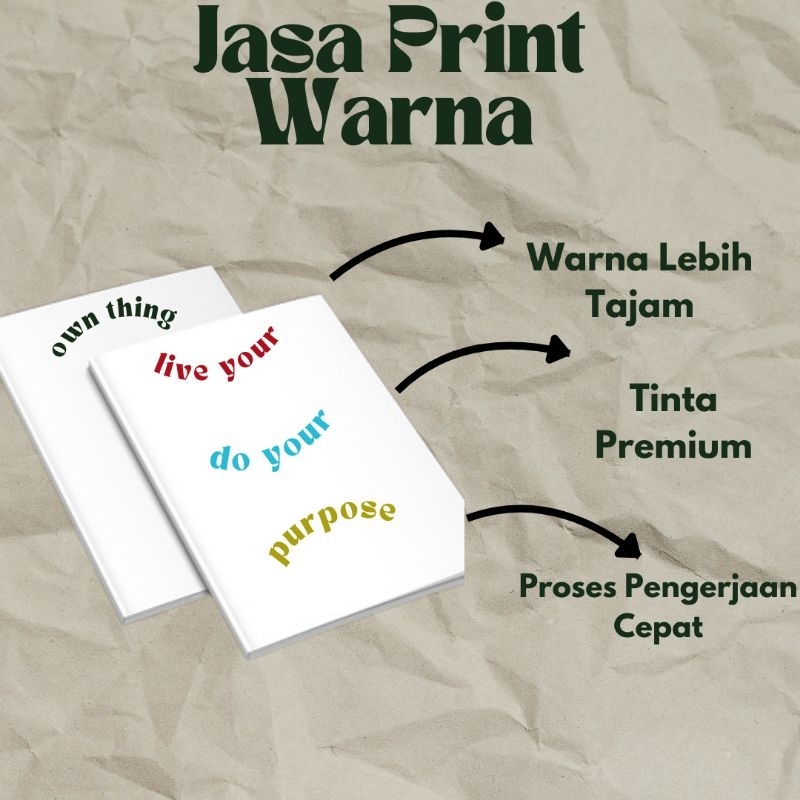 Jasa Print Kertas HVS Warna