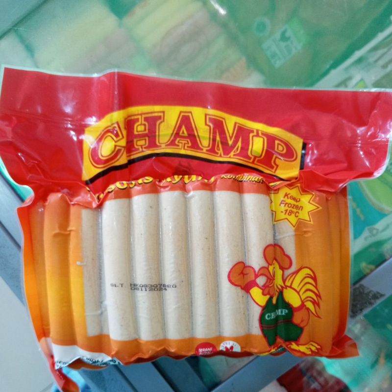 

Champ Sosis Ayam 1kg Isi 40