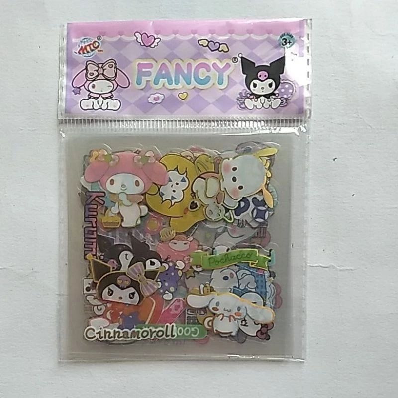 

Stiker sanrio kuromi lucu kemasan ekonomis isi 9 lembar