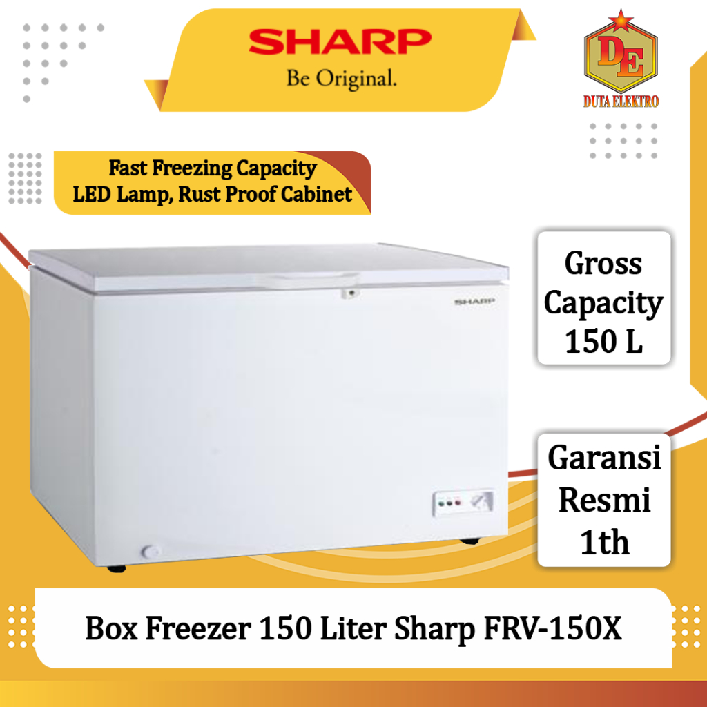 Box Freezer Sharp FRV 150 X Chest Freezer 150 Liter