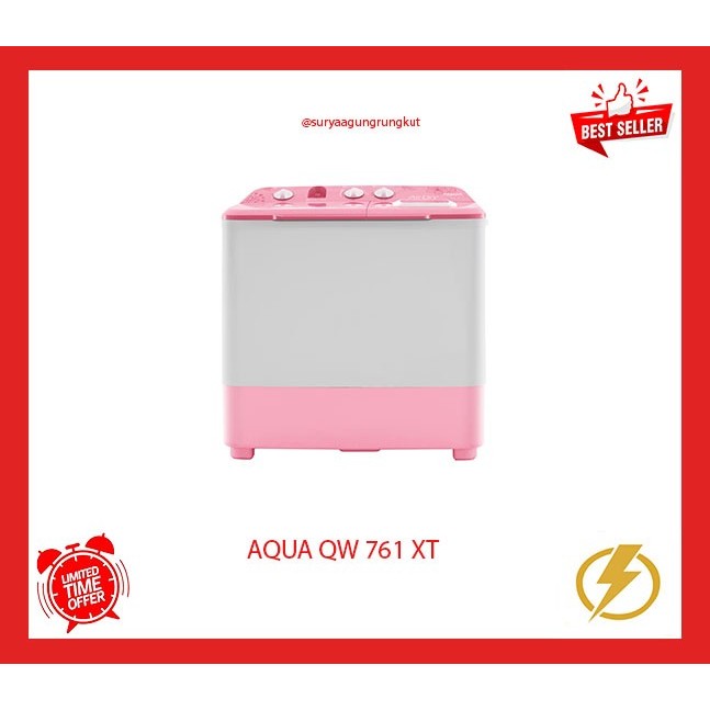 MESIN CUCI AQUA 7 KG 350 WATT - QW 761 XT