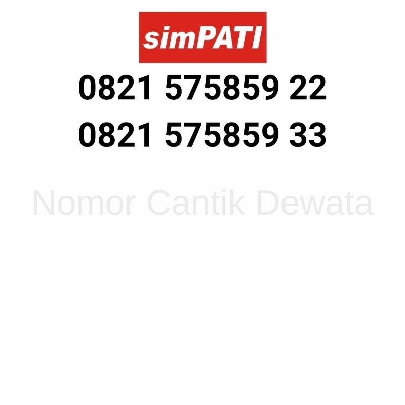 Nomor Cantik Simpati Kartu Perdana Telkomsel Nomer Cantik Seri 11111