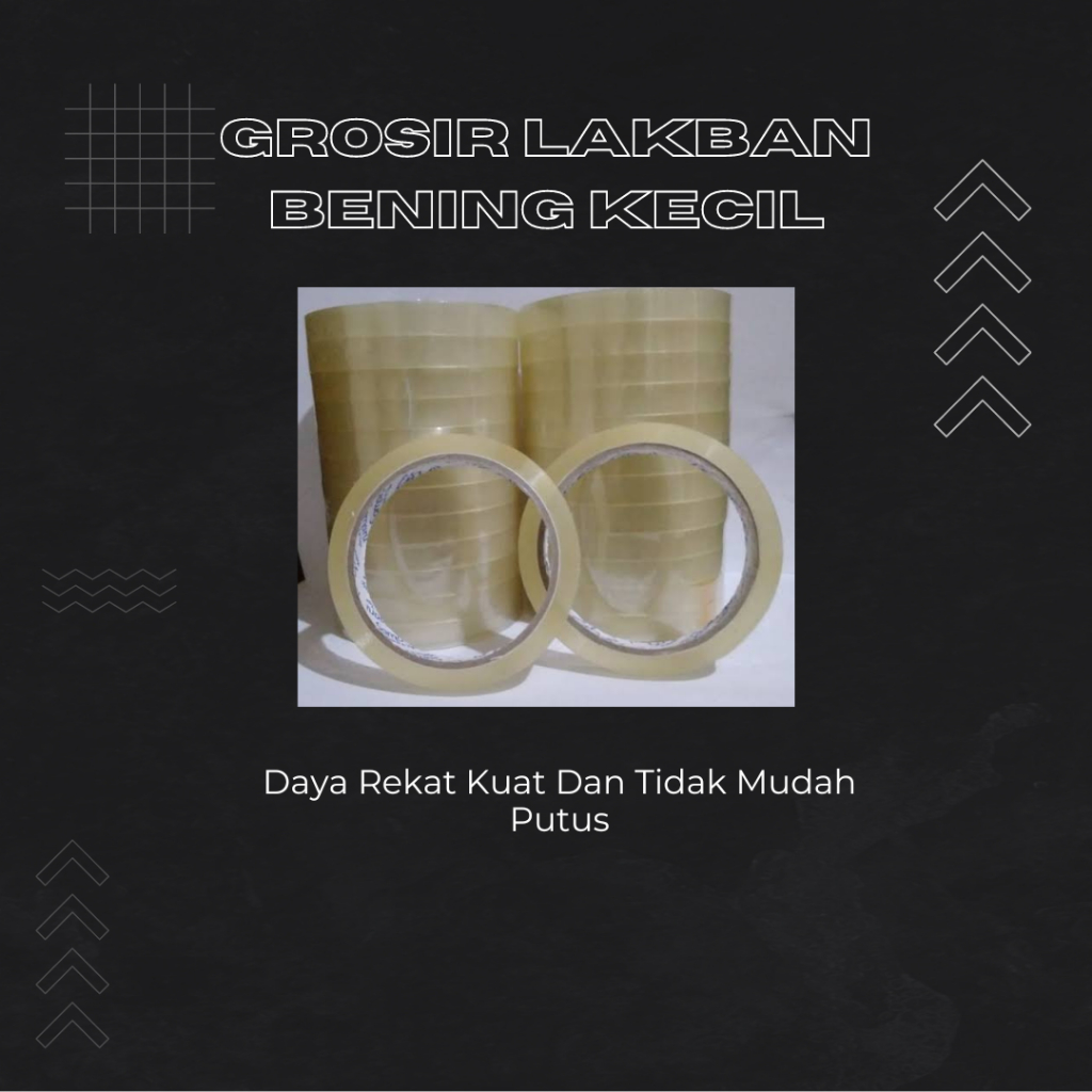 

Lakban Bening 1/2 Inch 1 Pack Isi 6 Transparan Kualitas