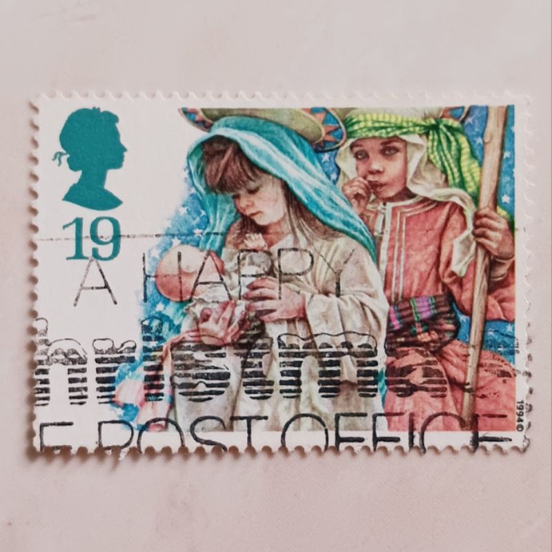 

(AD) Perangko Inggris Britania Raya Christmas 1994 - Children's Nativity Plays 19 penny Used
