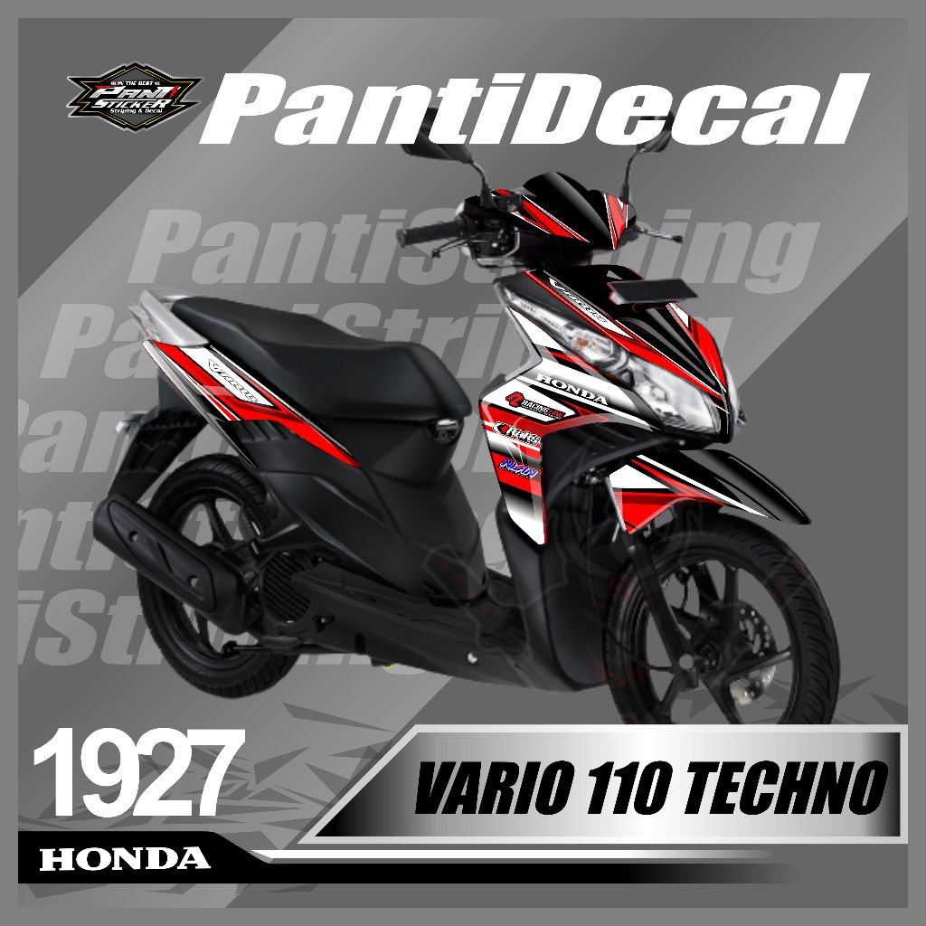 Sticker striping Decal Motor VARIO 110 TECHNO List Variasi - skotlet motor vario 110 Motif Grafis Ke