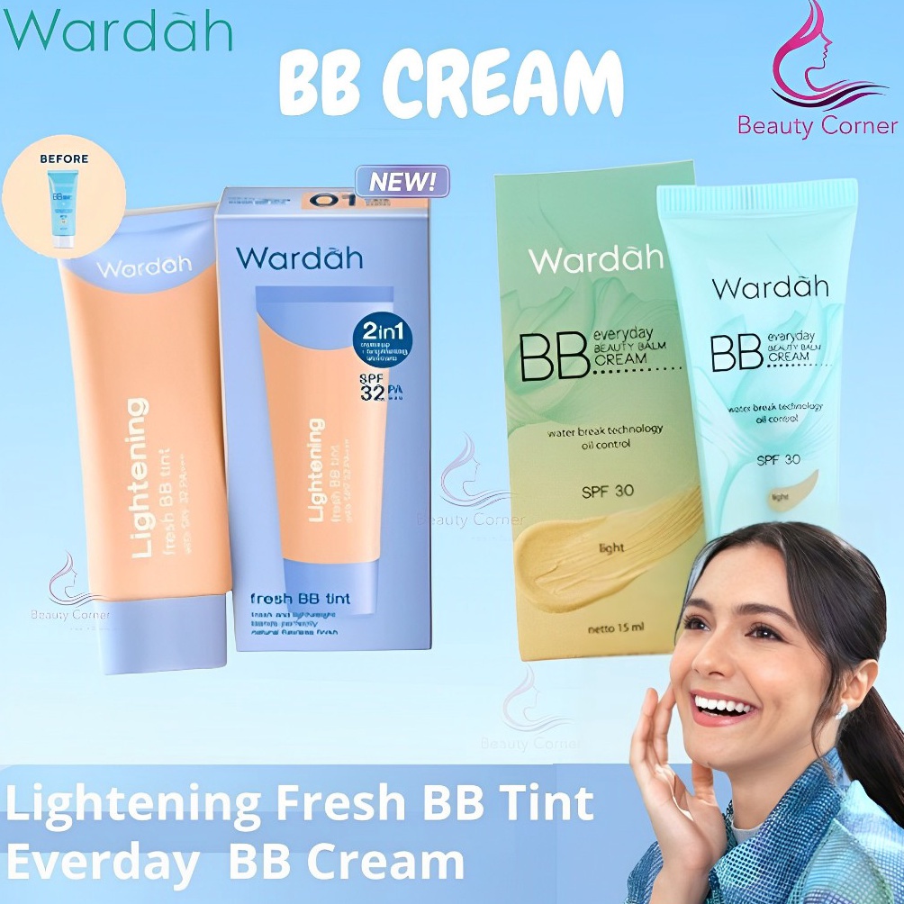 ART D82T Wardah Everyday BB Cream SPF 3  Wardah Lightening Fresh BB Tint SPF 32 PA