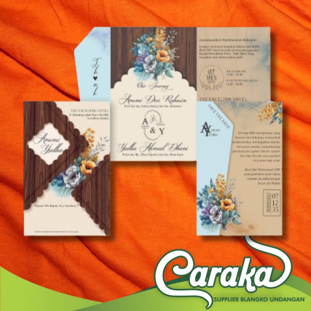 Kartu Undangan Pernikahan atau Kertas Undangan atau Blangko Undangan Kosong Terbaru Cantik 106 Harga
