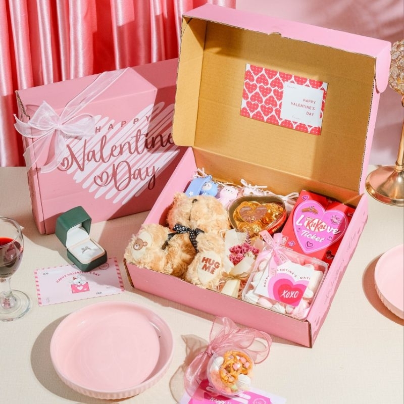 

Gift Box Valentine & Cookies Chocolate / Love Me Tender Box Hadiah Edisi Valentine