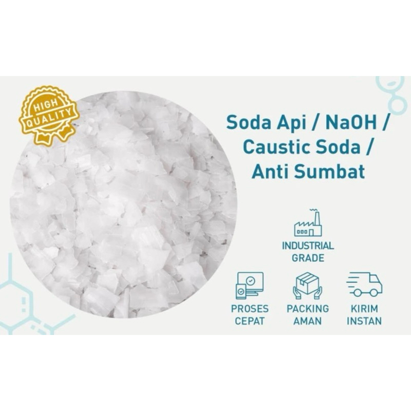 CAUSTIC SODA / SODA API / ANTI SUMBAT / PEMBERSIH SALURAN MAMPET 1 KG