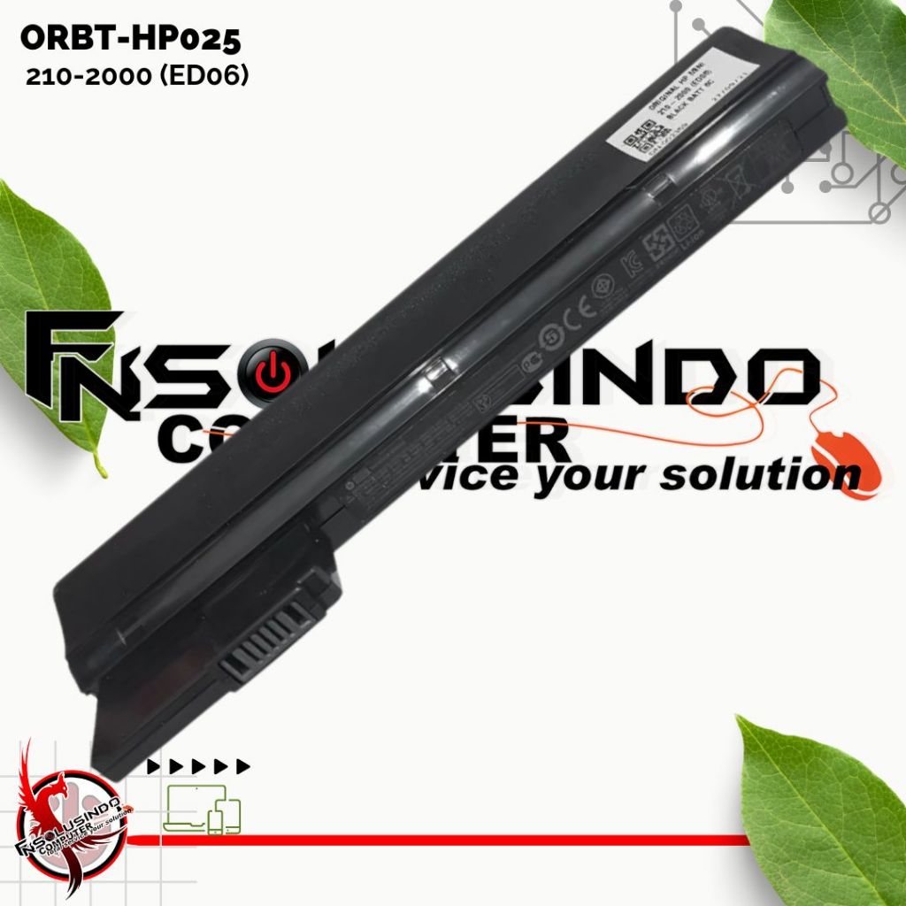 Baterai Laptop HP Mini 210-2000 110-3500 110-3550 ED06 HSTNN-LB1Y Compaq Mini CQ10-600 Mini CQ10-700