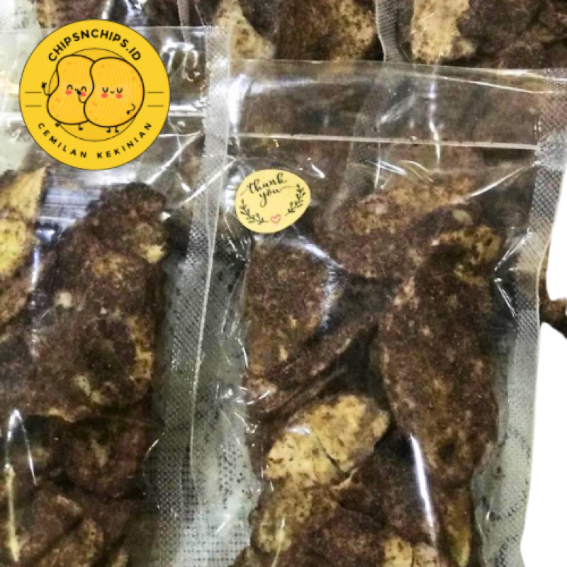 

[CHIPSNCHIPS] BANANA CHIPS - CHOCO FLAVOUR - KERIPIK PISANG COKLAT