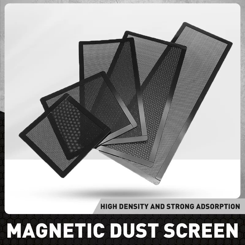 Filter fan magnetic pc kasa anti debu komputer mesh pvc dust proof