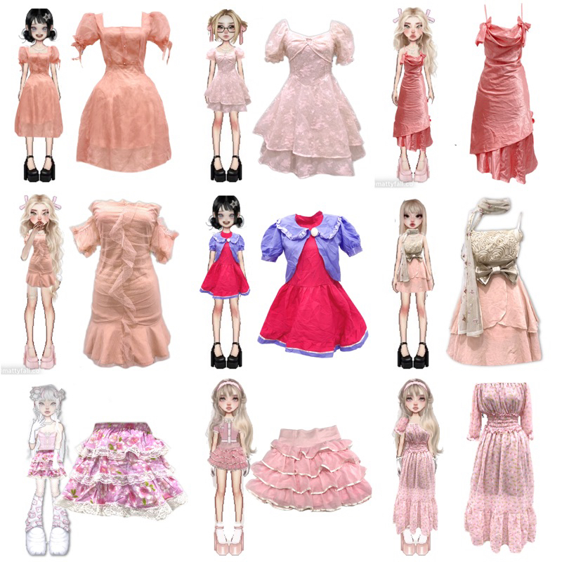 [Part 5] Premium import Party Vintage Romace Princess Core Costume Cosplay Anime Mini Midi Long Gown