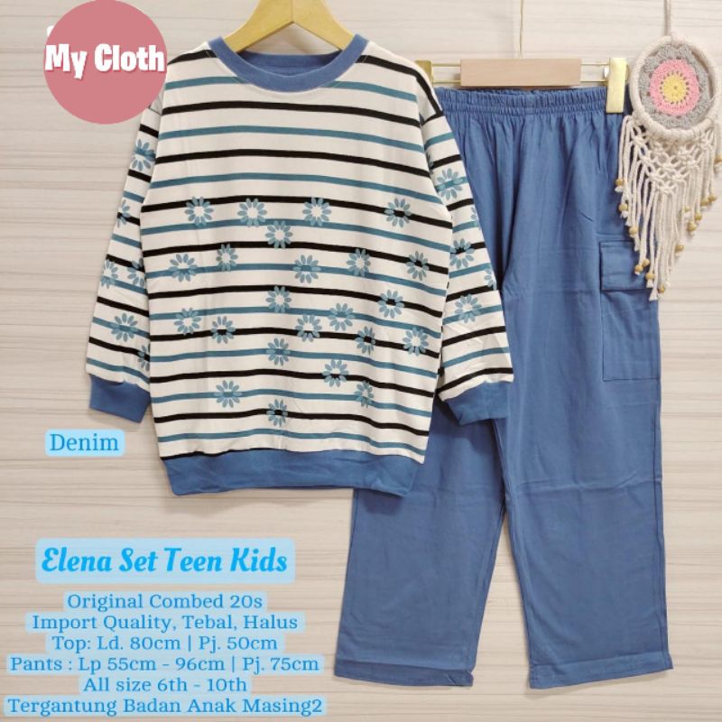 ELENA SET TEEN KIDS SETELAN REMAJA SET REMAJA BAJU ANAK BY MYCLOTH