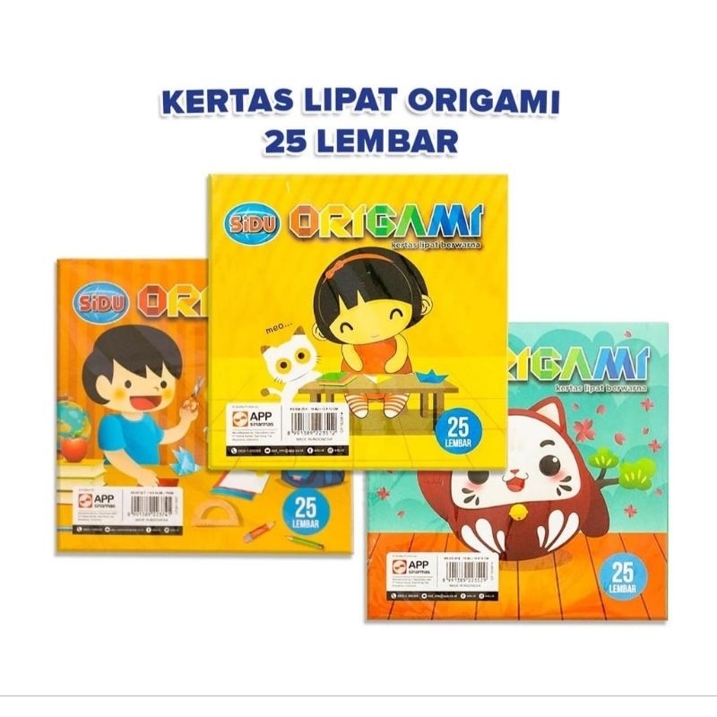 

Kertas Origami 14x14 cm SiDU 25 Lembar / Kertas Lipat SiDU 140 x 140 mm 25 Lembar