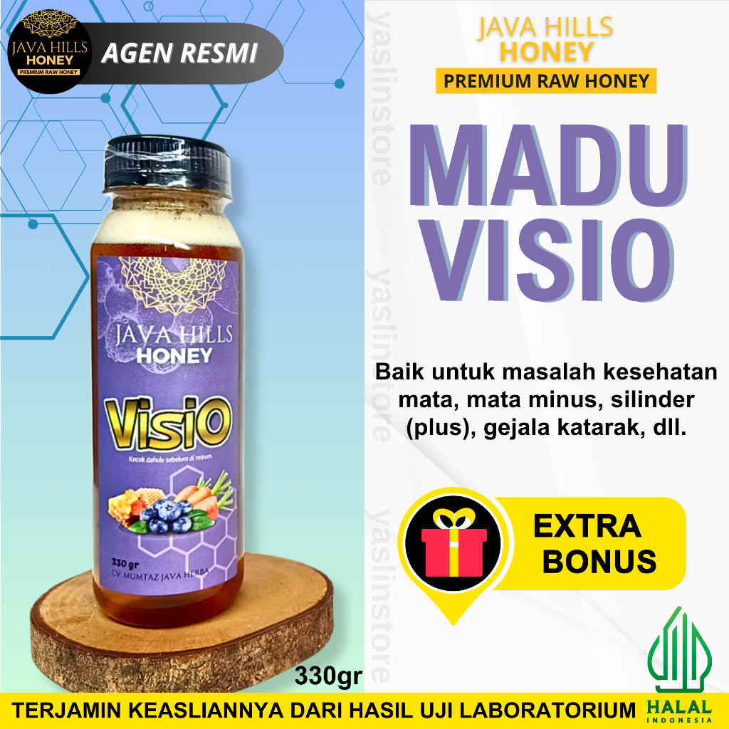 

Madu Visio Untuk Kesehatan Mata Munis Plus Silinder JAVA HILLS HONEY 330gr