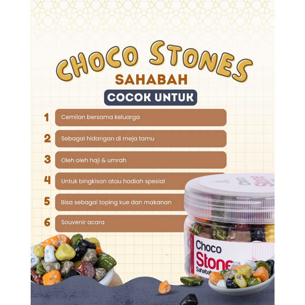 

Coklat Kerikil Arab Premium 100% Original Coklat Batu Oleh Oleh Haji Umrah Choco Stones Cokil