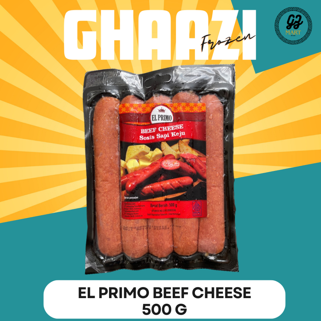 

EL PRIMO BEEF CHEESE SAUSAGE 500GR/ SOSIS INDOMARET