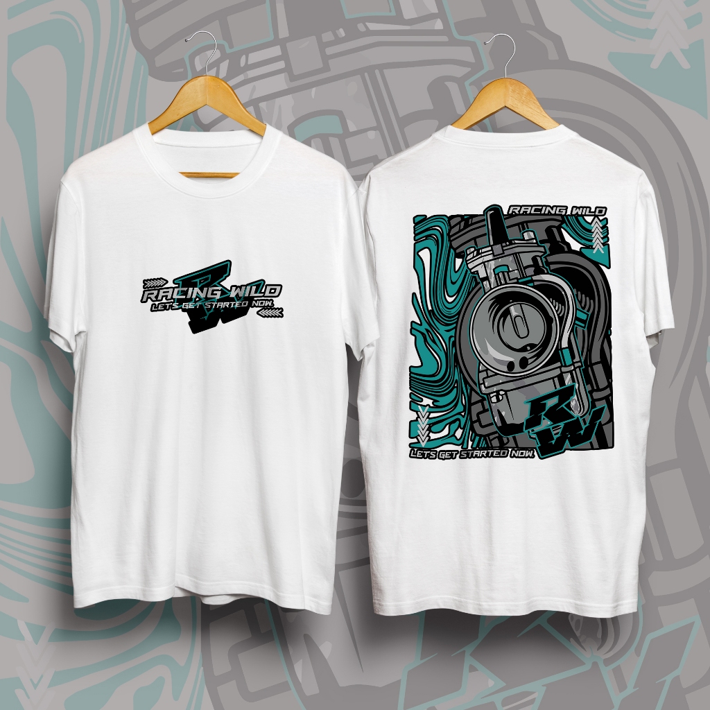 [Bisa-COD]  Kaos Racing Wild | Kaos Racing | Katun 24s Asli | Baju Kaos Viral | Racing Satset