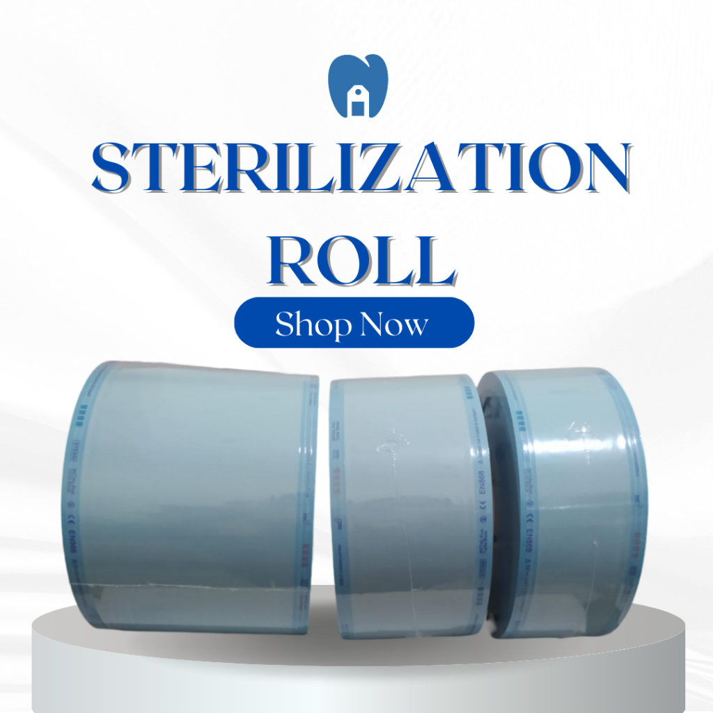 Sterilization roll / Sterilization Pouch, pouches sterilisasi // steril roll di alat sealer