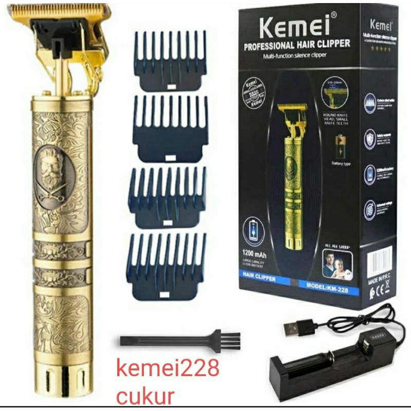 Kemei Mesin Pangkas Rambut KM228 Hair clipper Alat Cukur Potong Rambut Km 228