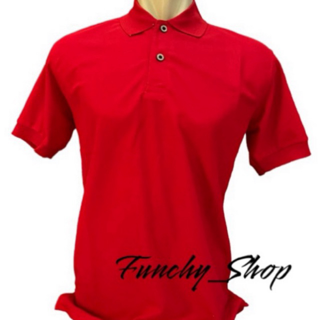 KAOS POLO MERAH - POLO SHIRT - KAOS MERAH - KAOS POLOS KERAH PRIA