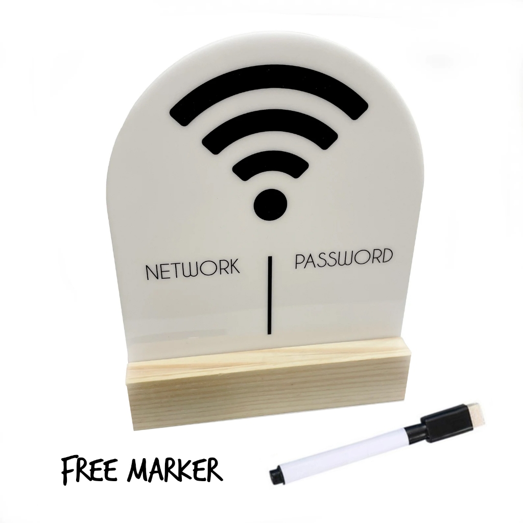 

Wifi Sign Board Papan Wi-fi toko kantor resto