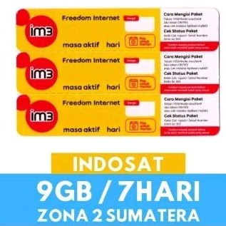 Vocher IM3 9gb / 7 Hari
