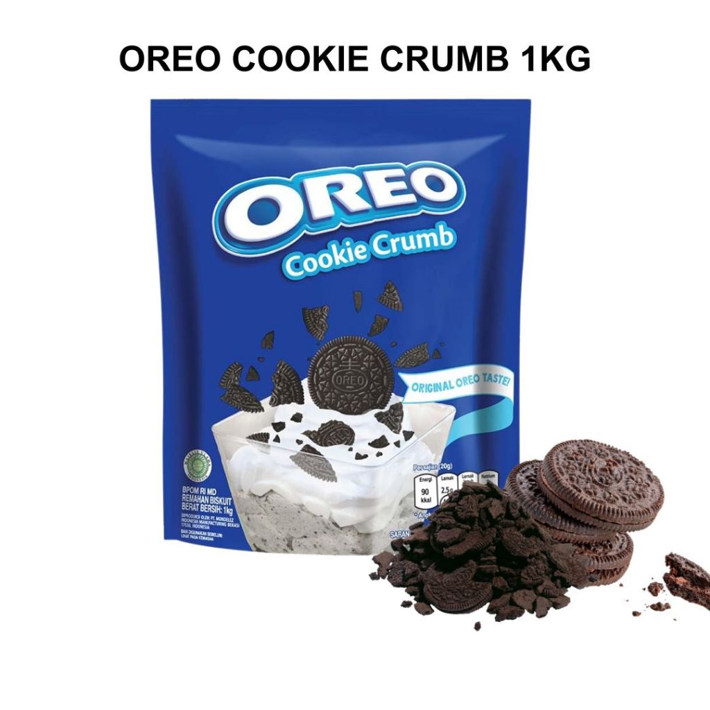 

Oreo cookie crumb 1kg / biskuit oreo crumb 1kg