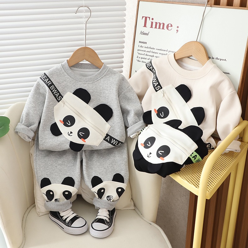 Setelan Anak Laki Laki Baju Set Kaos Lengan Panjang dan Celana Panjang Fashion HOPKINS