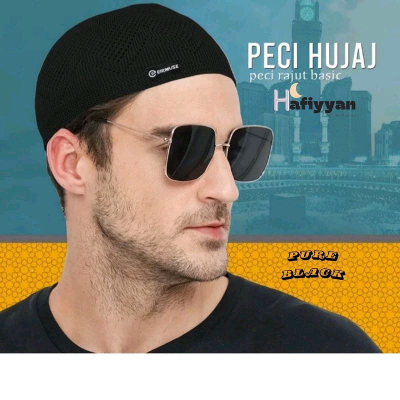 Peci Haji Rajut Dewasa Hujaj Gaya Saudi Madinah Kopiah Pria Dewasa Peci Gaya Madinah Kopiah Madinah 