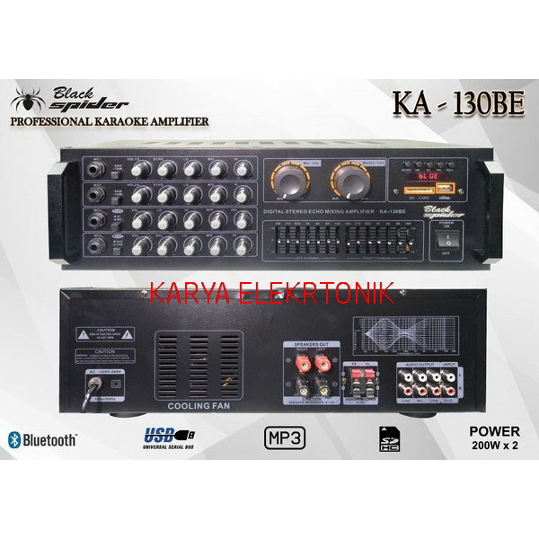 AMPLI BLACKSPIDER KA130BE AMPLIFIER BLACK SPIDER KA 130BE KA130 BE