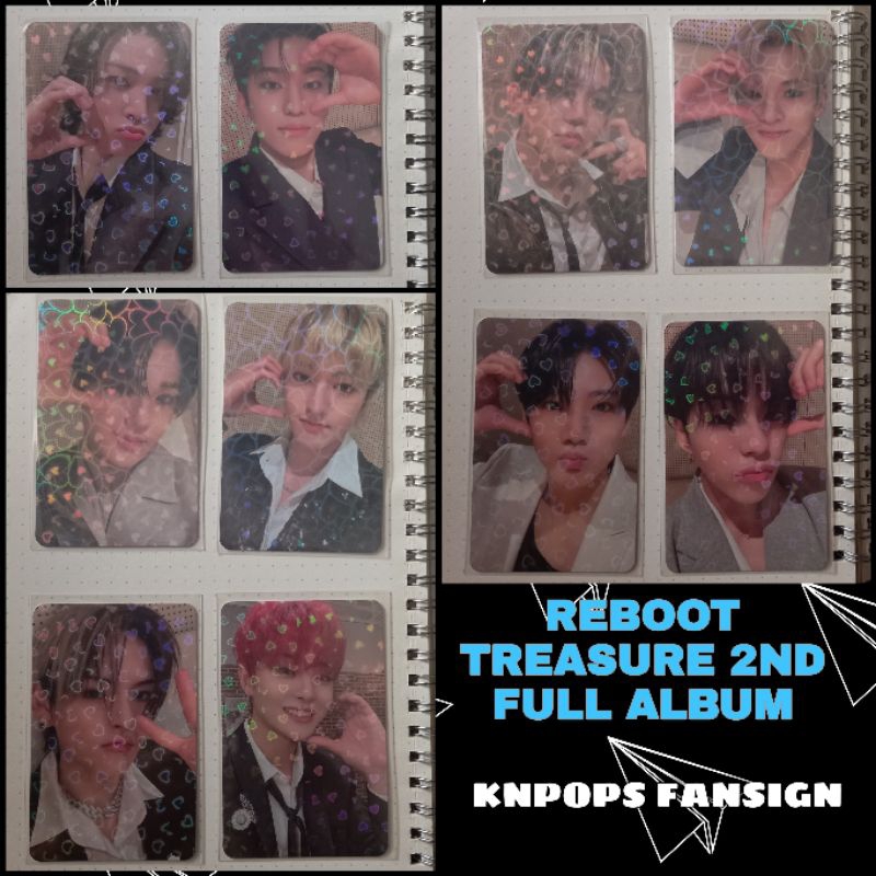 [OFFICIAL PC] PHOTOCARD TREASURE ALBUM REBOOT APPLICANT DAN WINNER KNPOPS FANSIGN - HYUNSUK JIHOON J