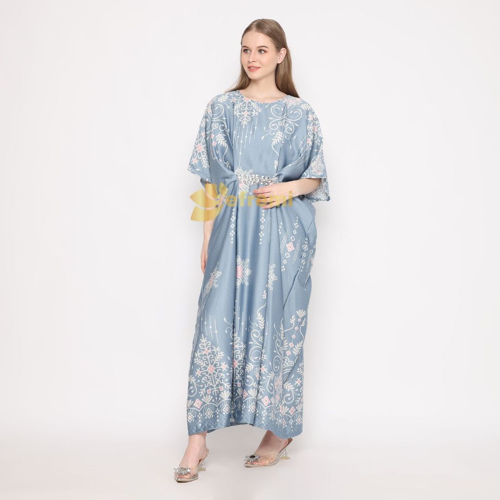 ESA796 KAFTAN BATIK SATIN WANITA KAFTAN BATIK WANITA KAFTAN BATIK PREMIUM KAFTAN SYAR;I KAFTAN LEBAR