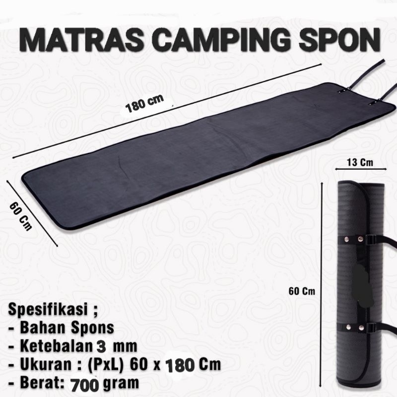 [TERMURAH] MATRAS SPONS ALAS TIKAR CAMPING MATRAS SPON KARET YOGA HIKING OUTDOOR