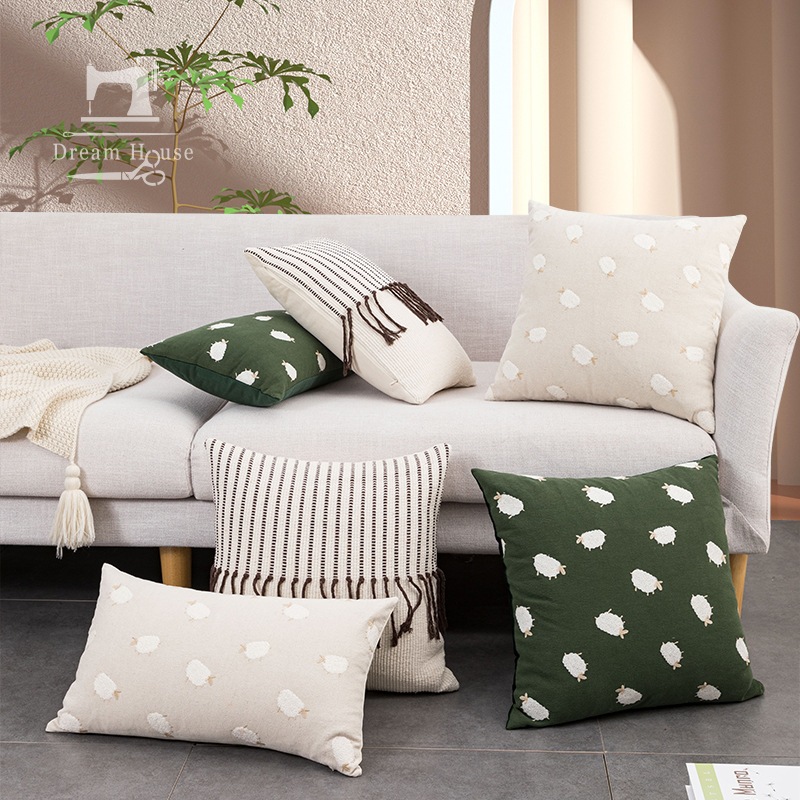 SESEBI Sarung bantal sofa Cushion Cover Premium Domba Lucu