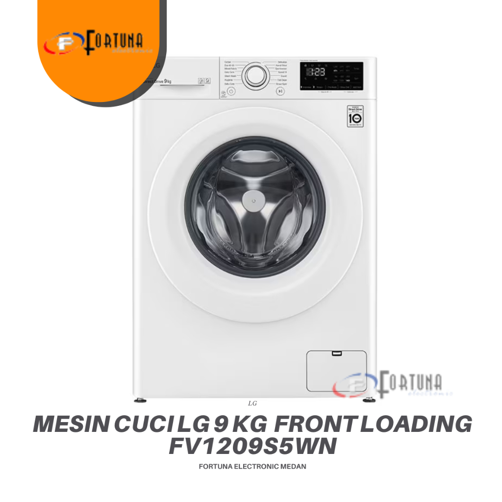 LG FV1209S5WN MESIN CUCI FRONT LOADING 9 KG INVERTER MEDAN
