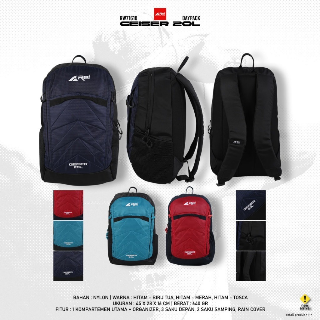 Tas Ransel Geiser 20 Liter Arei Outdoorgear