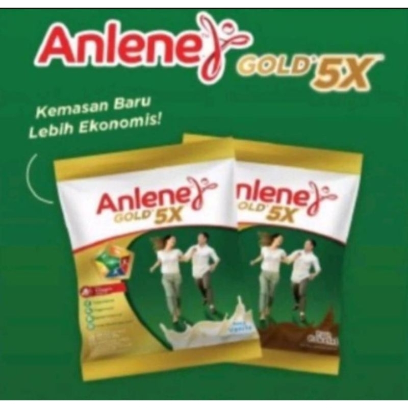 Anlene Gold 5X Isi 10 Sachet Susu Bubuk Dewasa Original - Tulang & Sendi