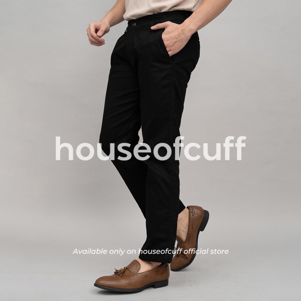 Houseofcuff Celana Panjang Chino Loose Fit Hitam