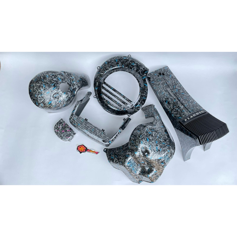 paket mesin vespa excel vespa new px carbon forged blue