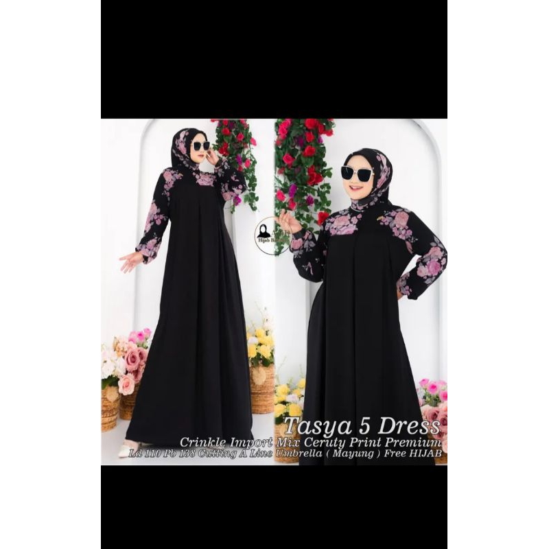dress/set jilbab segiempat gamis lebaran