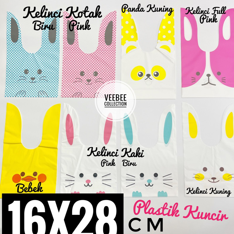 

plastik snack ULTAH 16x28cm 10pc/plastik RABBIT cookies/plastik permen/ plastik kuncir/ plastik rabbit