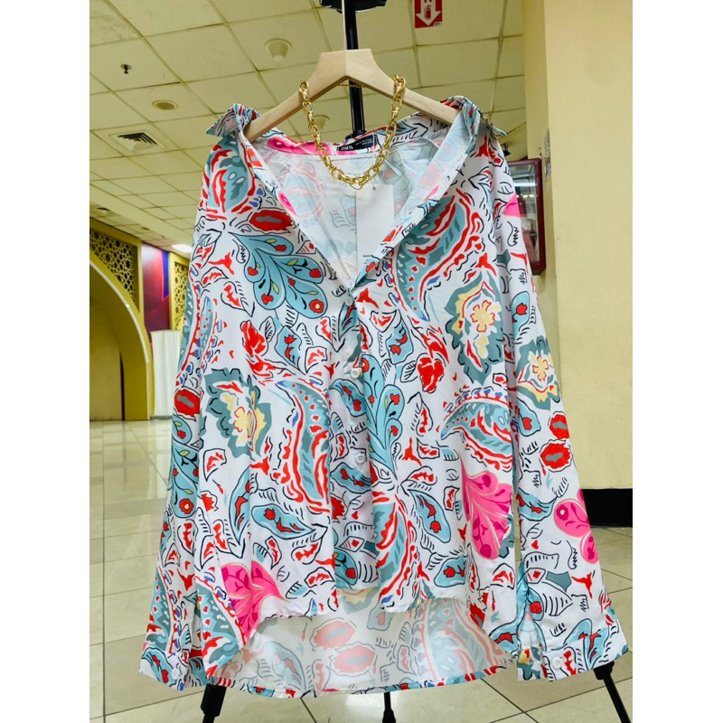 ld 110 pjg 68kemeja wanita silk za