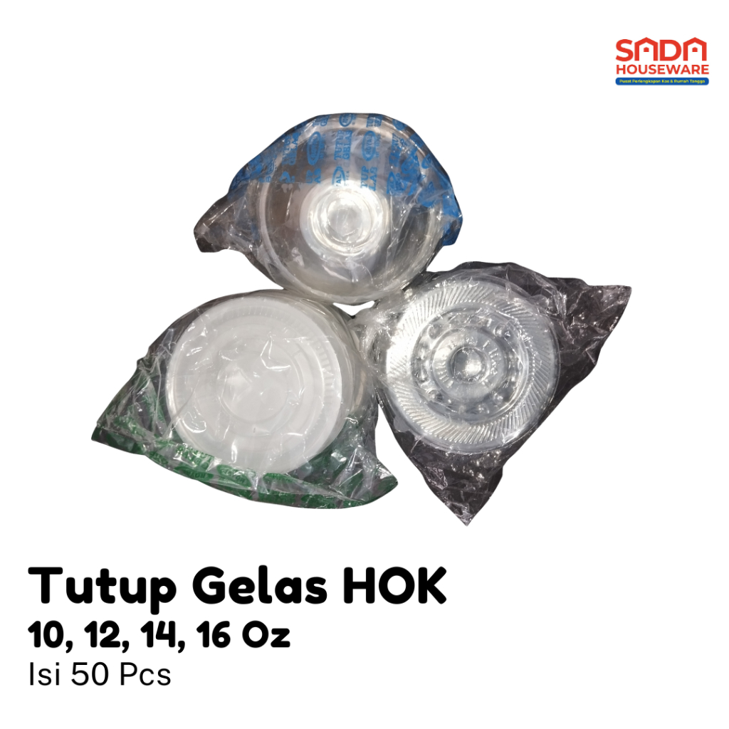 [ISI 50pcs] tutup gelas plastik / tutup gelas putih / tutup gelas bening / tutup gelas cembung / tut