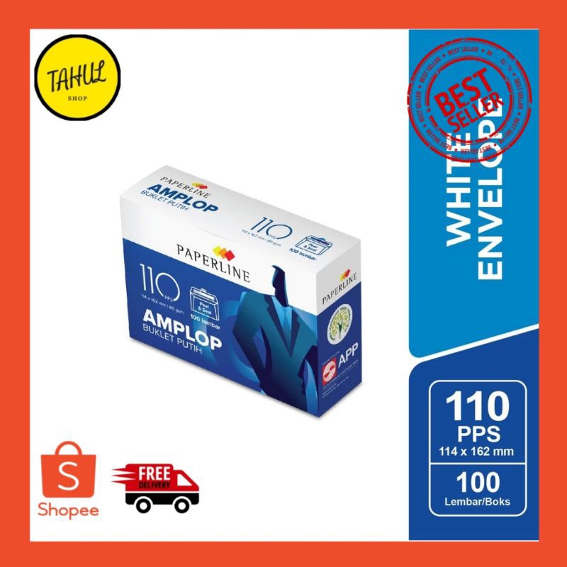 

Amplop Putih Paperline 110 PPS Uk. 114 x 162 mm