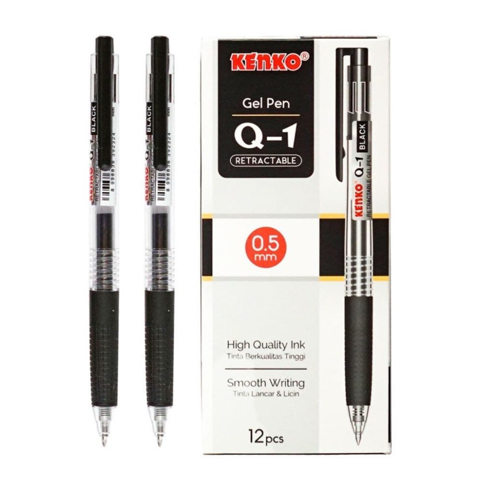 

PULPEN GEL 0,5mm KENKO Q-1 / KENKO Q1 (LUSIN) ++