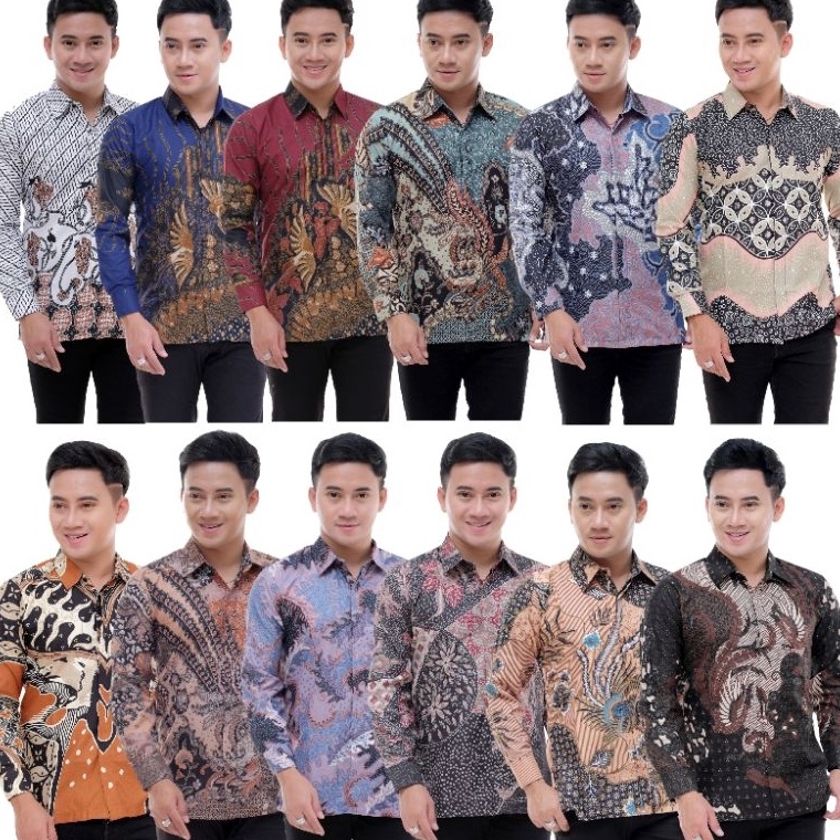 Harga lebay KEMEJA BATIK PRIA LENGAN PANJANG AZRIEL BATIK PEKALONGAN